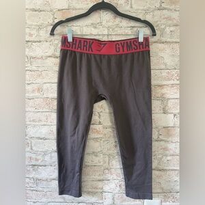 ❌ FREE Gymshark Brown Leggings with Red Waistband